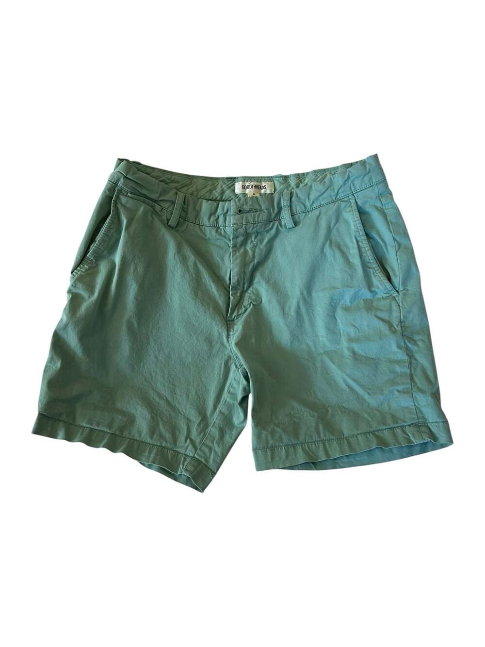 Goodthreads Men's 7-Inch Inseam Comfort Stretch Chino Short in Sage Green